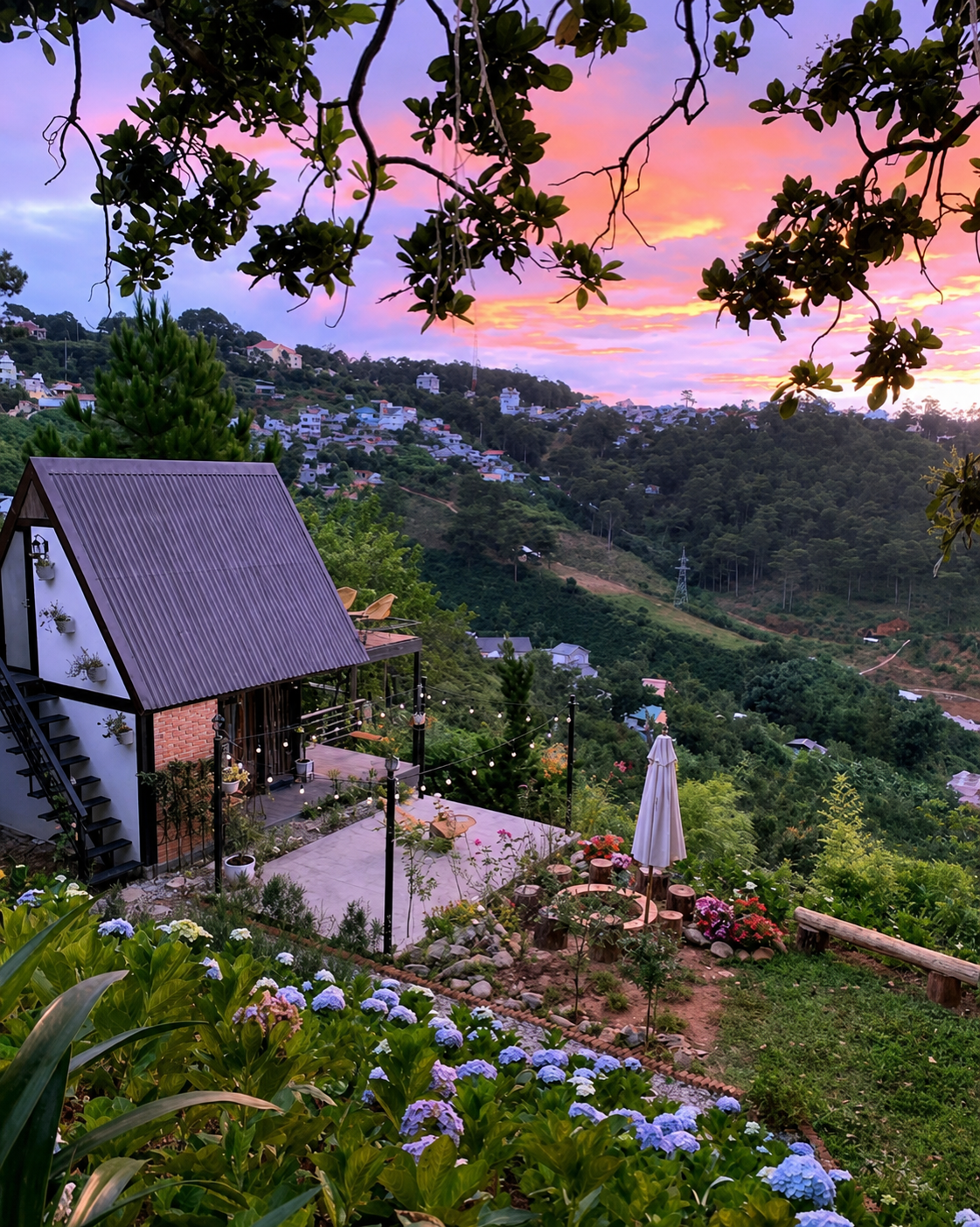 Không gian lưu trú tại The Serene Villa